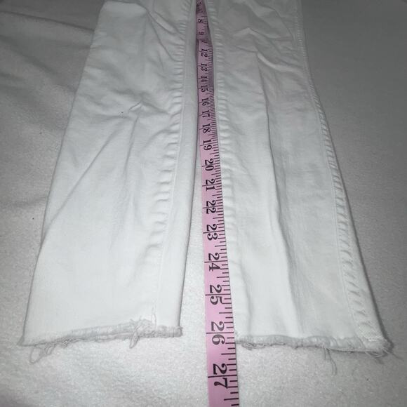 Size 00 Kut From the Kloth Jeans White Straight Leg 26" Waist 26" Inseam Donna - Picture 7 of 10
